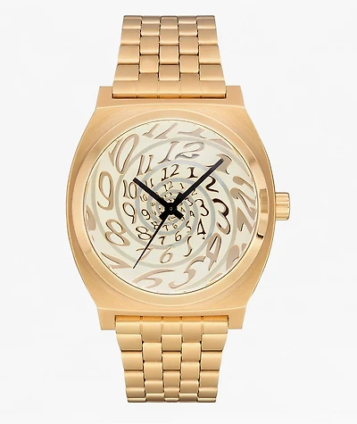 Nixon Time Teller Dim Gold & Vintage White Analog Watch