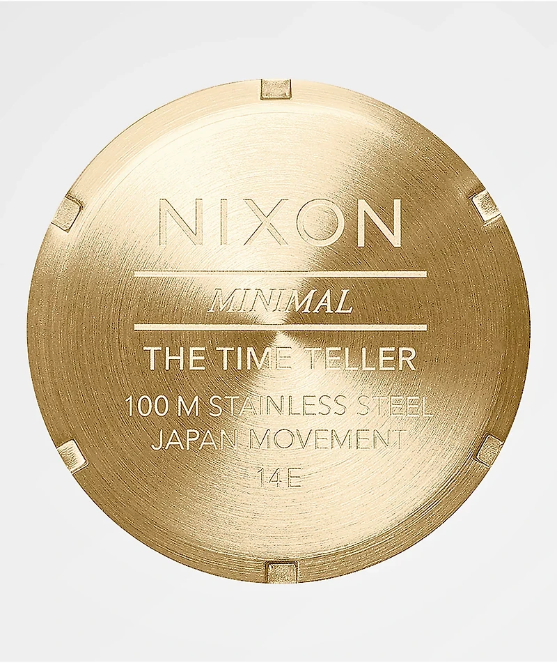 Nixon Time Teller Gold & Indigo Analog Watch