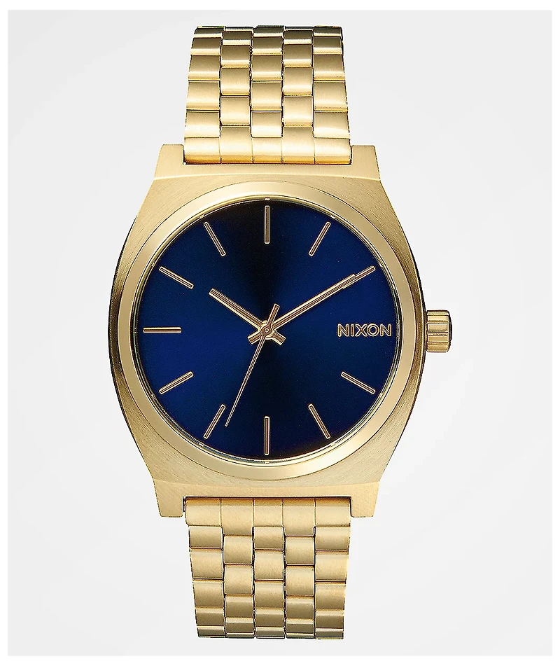 Nixon Time Teller Gold & Indigo Analog Watch
