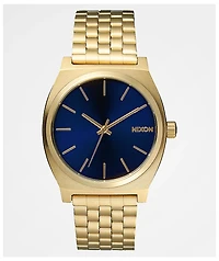 Nixon Time Teller Gold & Indigo Analog Watch
