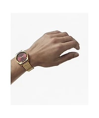 Nixon Time Teller Gold & Oxblood Sunray Analog Watch