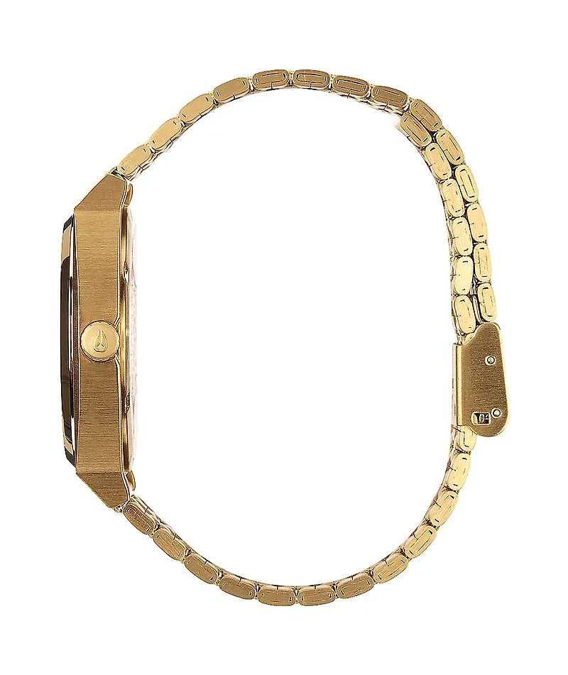 Nixon Time Teller Gold & White Watch
