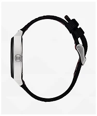 Nixon Time Teller Nylon Silver, Rosewood & Black Analog Watch