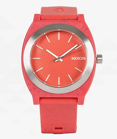 Nixon Time Teller OPP Red Analog Watch