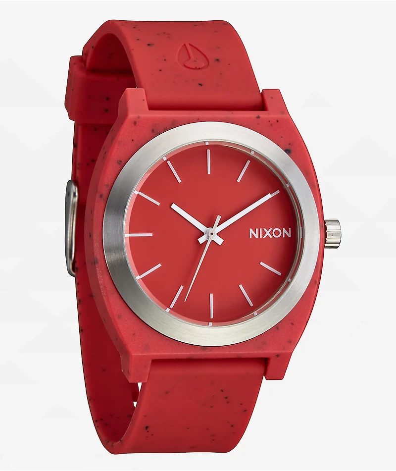Nixon Time Teller OPP Red Analog Watch