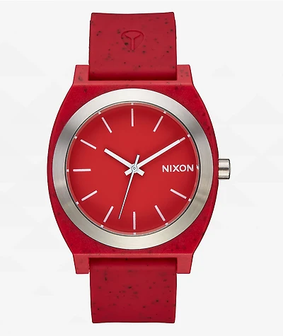 Nixon Time Teller OPP Red Analog Watch
