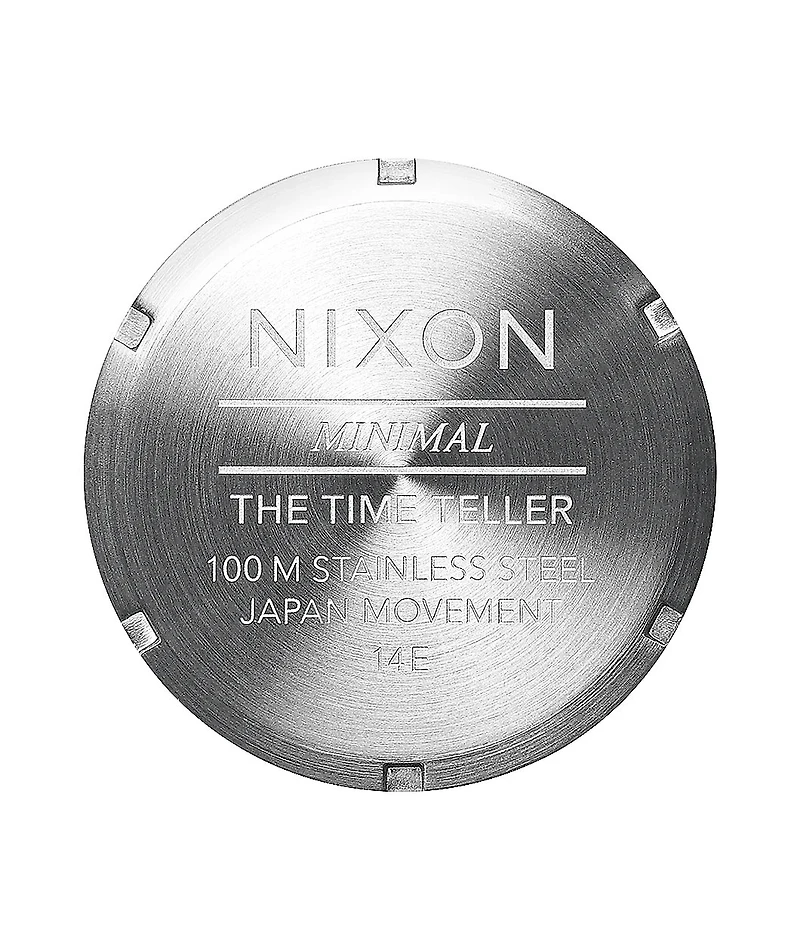 Nixon Time Teller Silver & Black Analog Watch