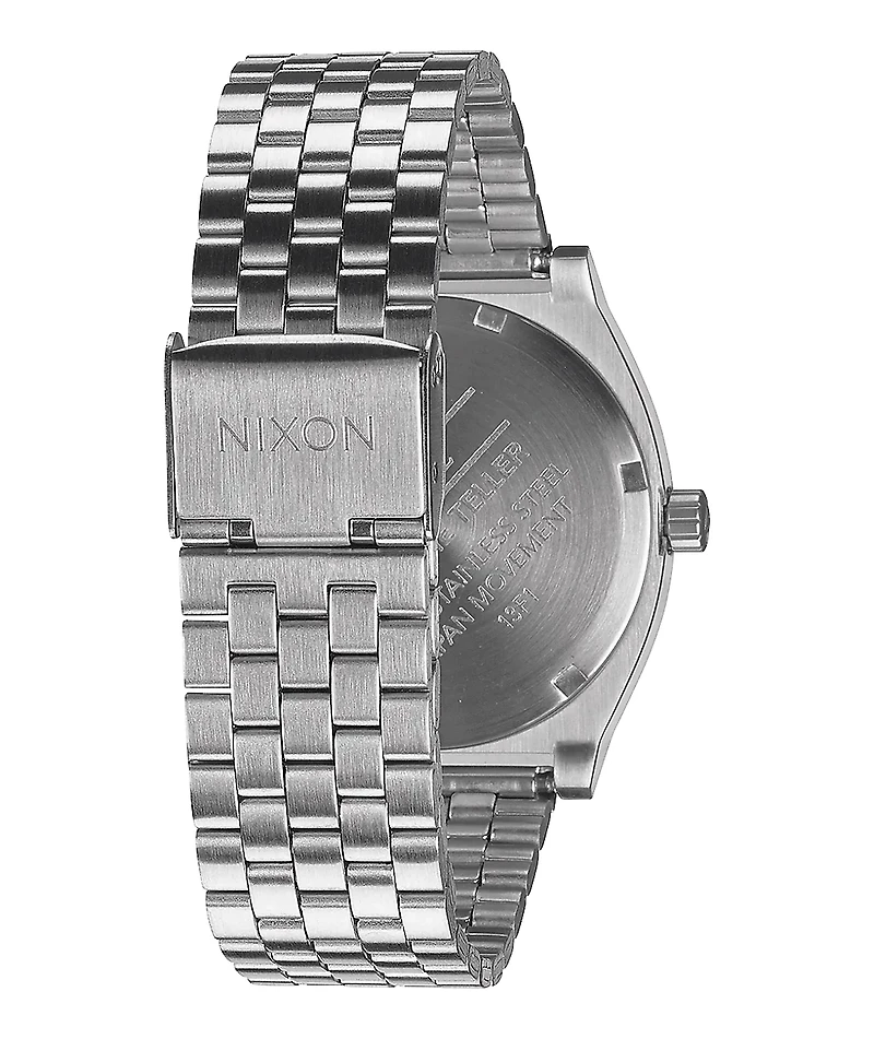 Nixon Time Teller Silver & Black Analog Watch