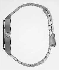 Nixon Time Teller Silver & Blue Sunray Analog Watch
