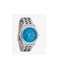 Nixon Time Teller Silver & Byron Blue Analog Watch
