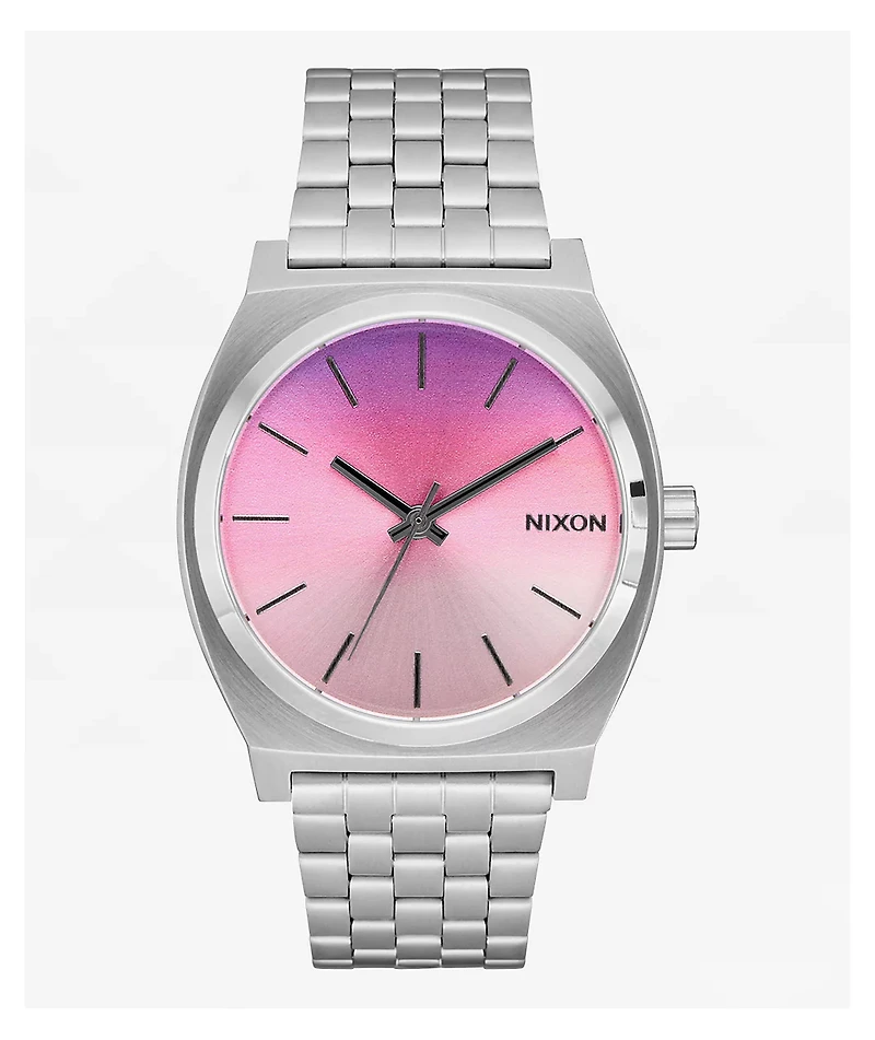Nixon Time Teller Silver & Dawn Analog Watch