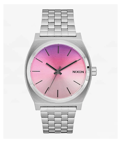 Nixon Time Teller Silver & Dawn Analog Watch