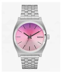 Nixon Time Teller Silver & Dawn Analog Watch