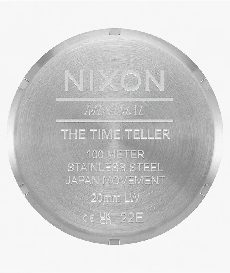 Nixon Time Teller Silver & Purple Sunray Analog Watch