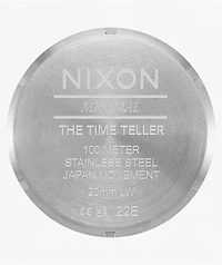Nixon Time Teller Silver & Purple Sunray Analog Watch
