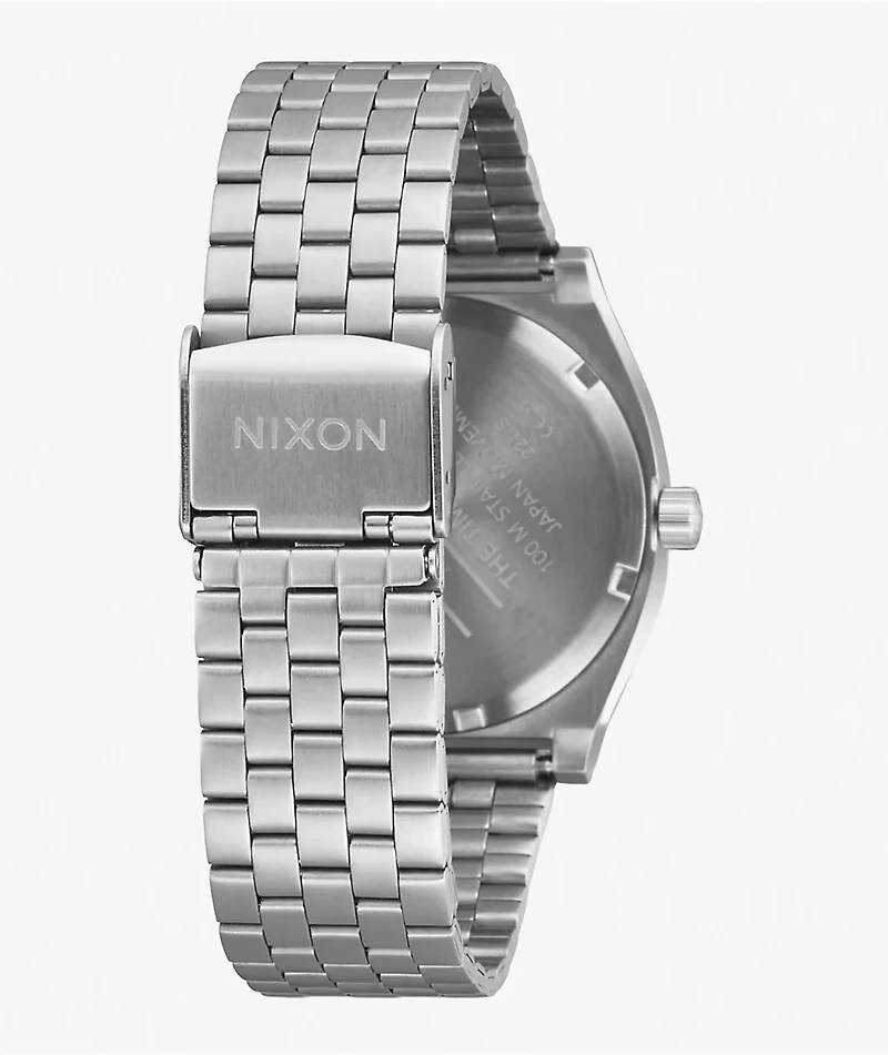 Nixon Time Teller Silver & Purple Sunray Analog Watch
