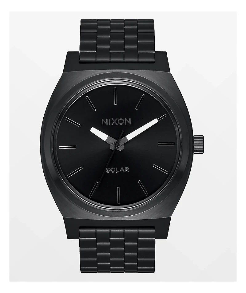 Nixon Time Teller Solar Black & White Watch