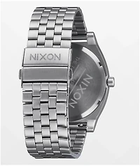Nixon Time Teller Solar Silver & Jade Sunray Analog Watch