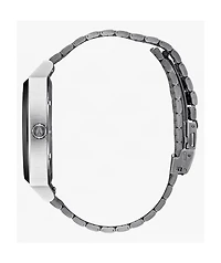 Nixon Time Teller Solar Silver & White Lume Analog Watch