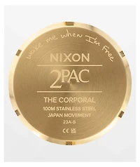 Nixon x 2PAC Corporal Gold Analog Watch