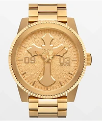 Nixon x 2PAC Corporal Gold Analog Watch
