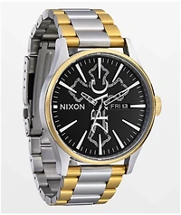 Nixon x 2PAC Sentry SS Gold & Silver Analog Watch