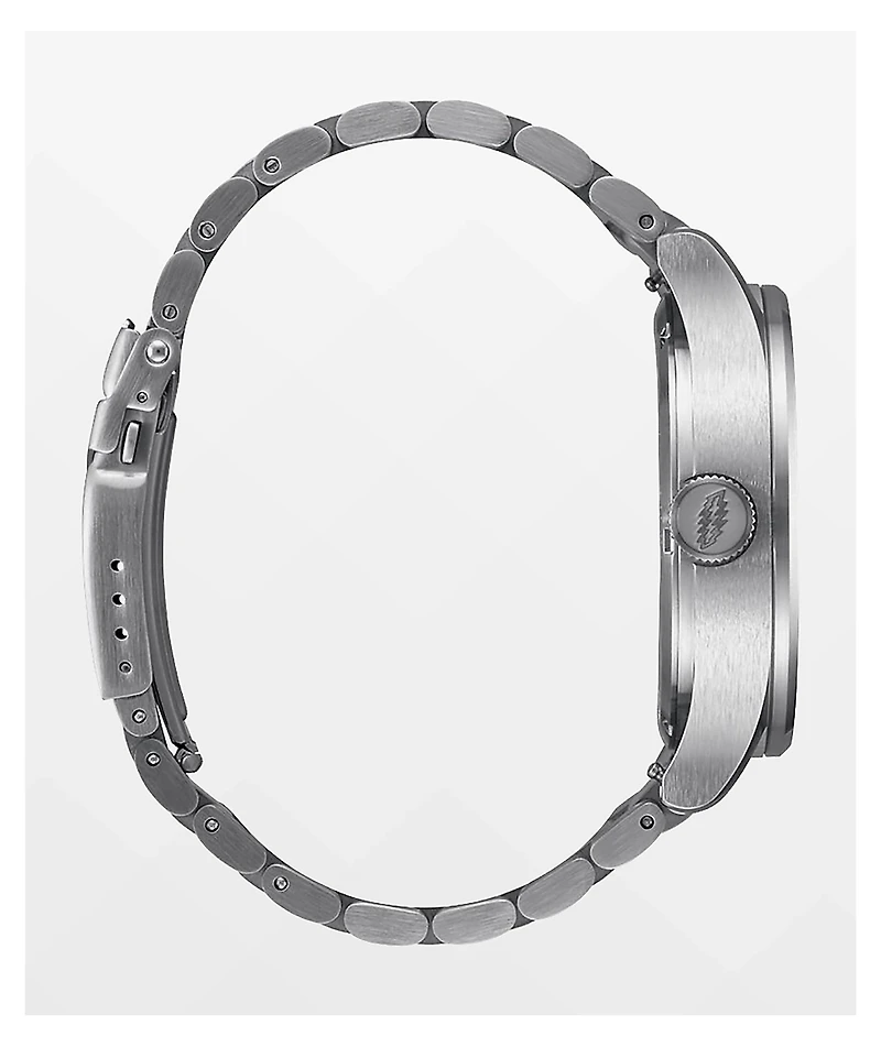 Nixon x Grateful Dead Sentry Black & Silver Analog Watch