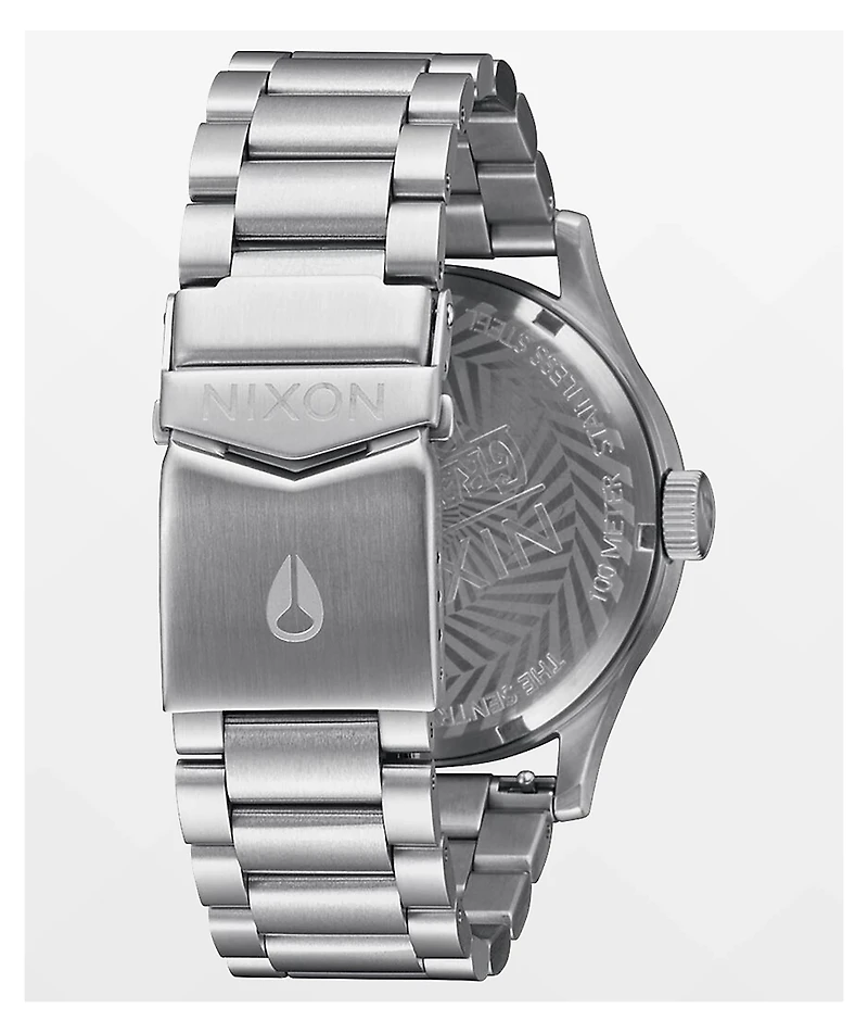 Nixon x Grateful Dead Sentry Black & Silver Analog Watch