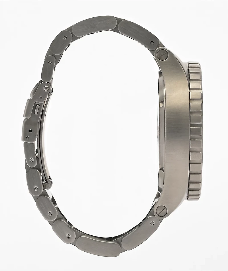Nixon x Independent 51-30 Silver Chronograph Watch