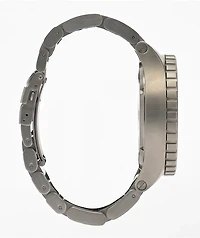 Nixon x Independent 51-30 Silver Chronograph Watch