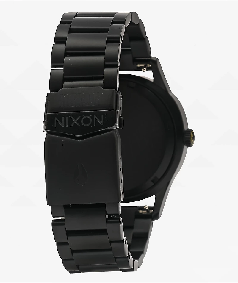 Nixon x Nirvana Sentry Wobble Black Analog Watch