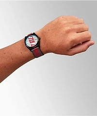Nixon x Santa Cruz Time Teller Black & Silver Analog Watch
