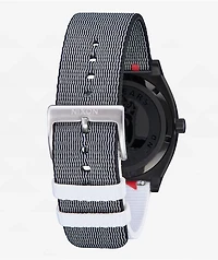 Nixon x Santa Cruz Time Teller Black & Silver Analog Watch