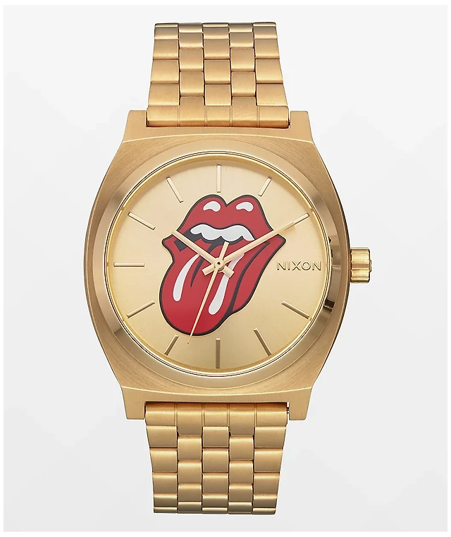 Nixon x The Rolling Stones Time Teller Gold Analog Watch at Mall