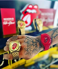 Nixon x The Rolling Stones Time Teller Red Analog Watch