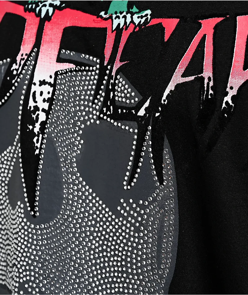 No Fear Roses Skull Black T-Shirt
