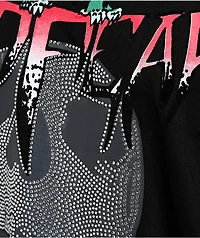 No Fear Roses Skull Black T-Shirt