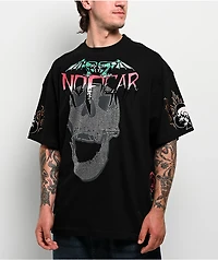 No Fear Roses Skull Black T-Shirt