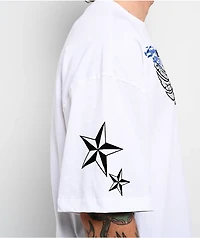 No Fear Skull Wings White T-Shirt