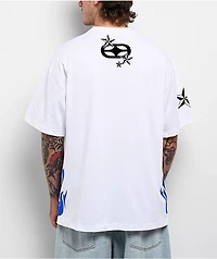 No Fear Skull Wings White T-Shirt