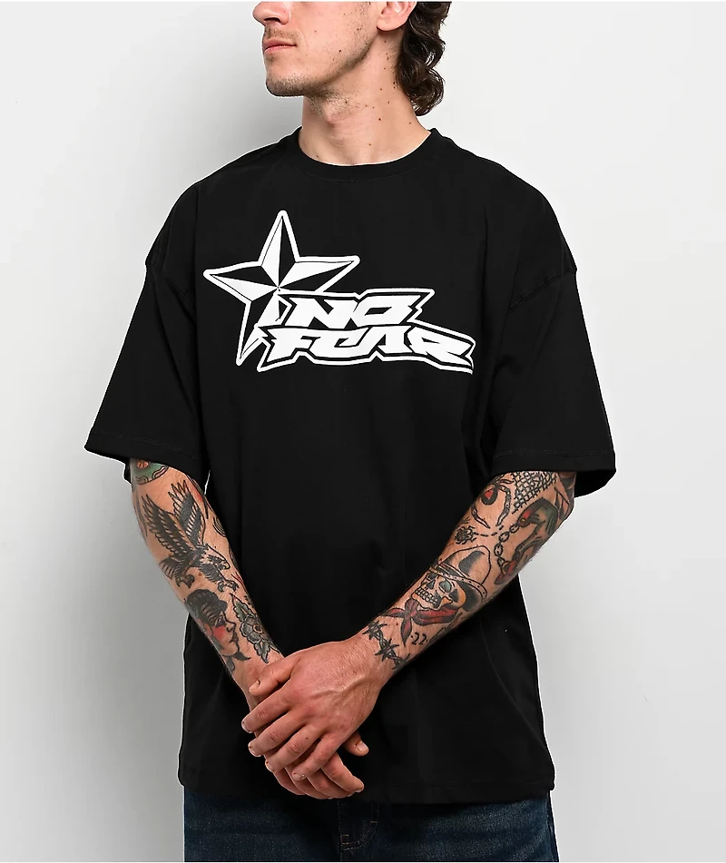 No Fear Star Black T-Shirt