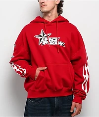 No Fear Star Red Hoodie