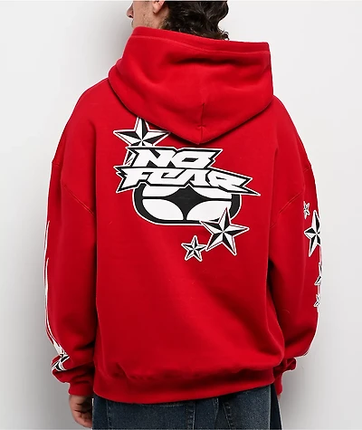 No Fear Star Red Hoodie