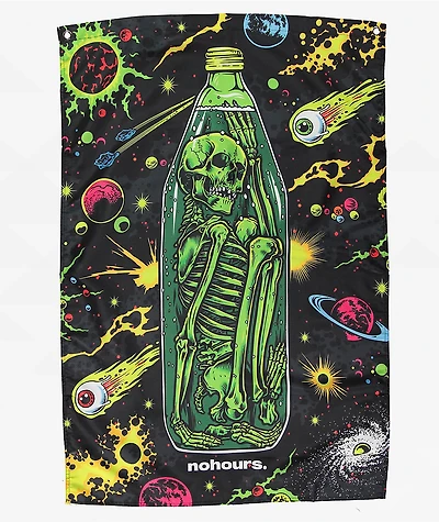 No Hours Cosmic Bottle Black Banner
