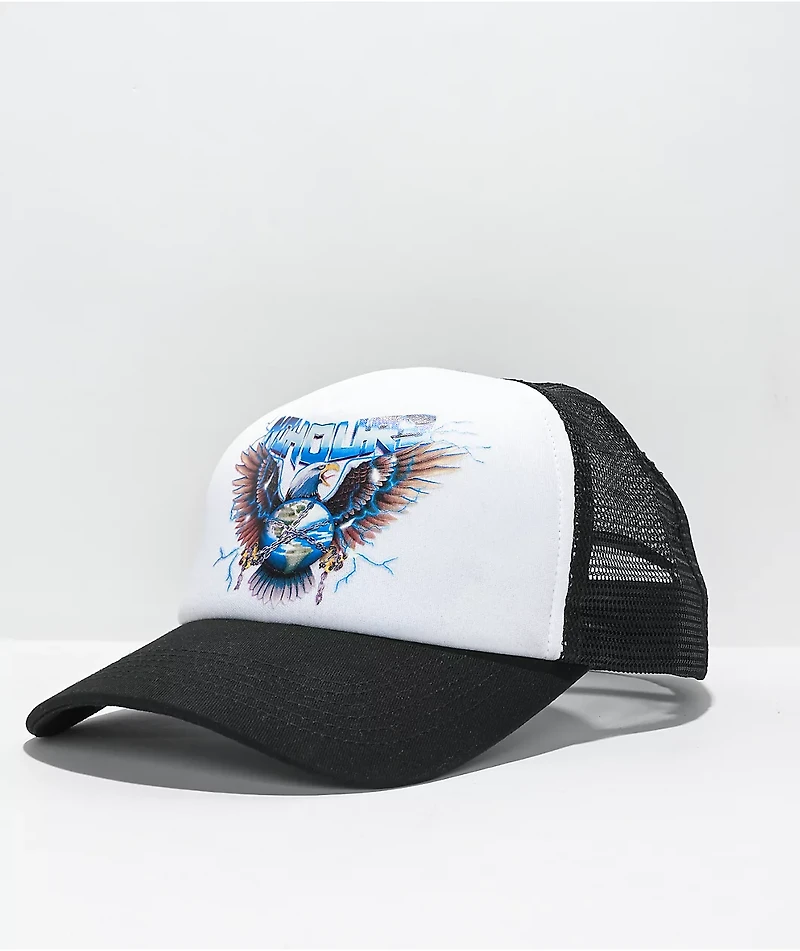 NoHours Chains Black & White Trucker Hat
