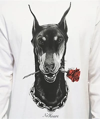 NoHours Doby White Long Sleeve T-Shirt