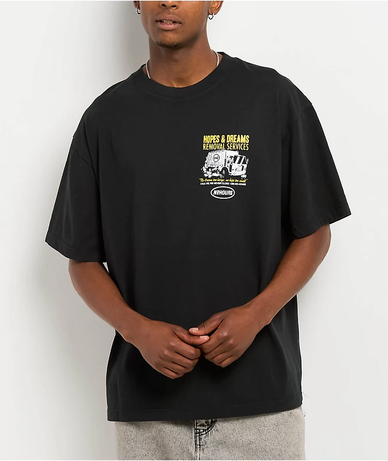 NoHours Dump Truck Black T-Shirt