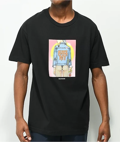NoHours Kiss My Black T-Shirt