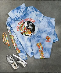 NoHours Passion Blue Tie Dye Sweatpants