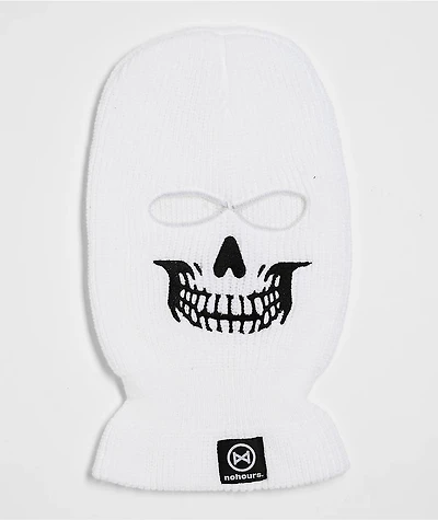 NoHours Skullator White Balaclava